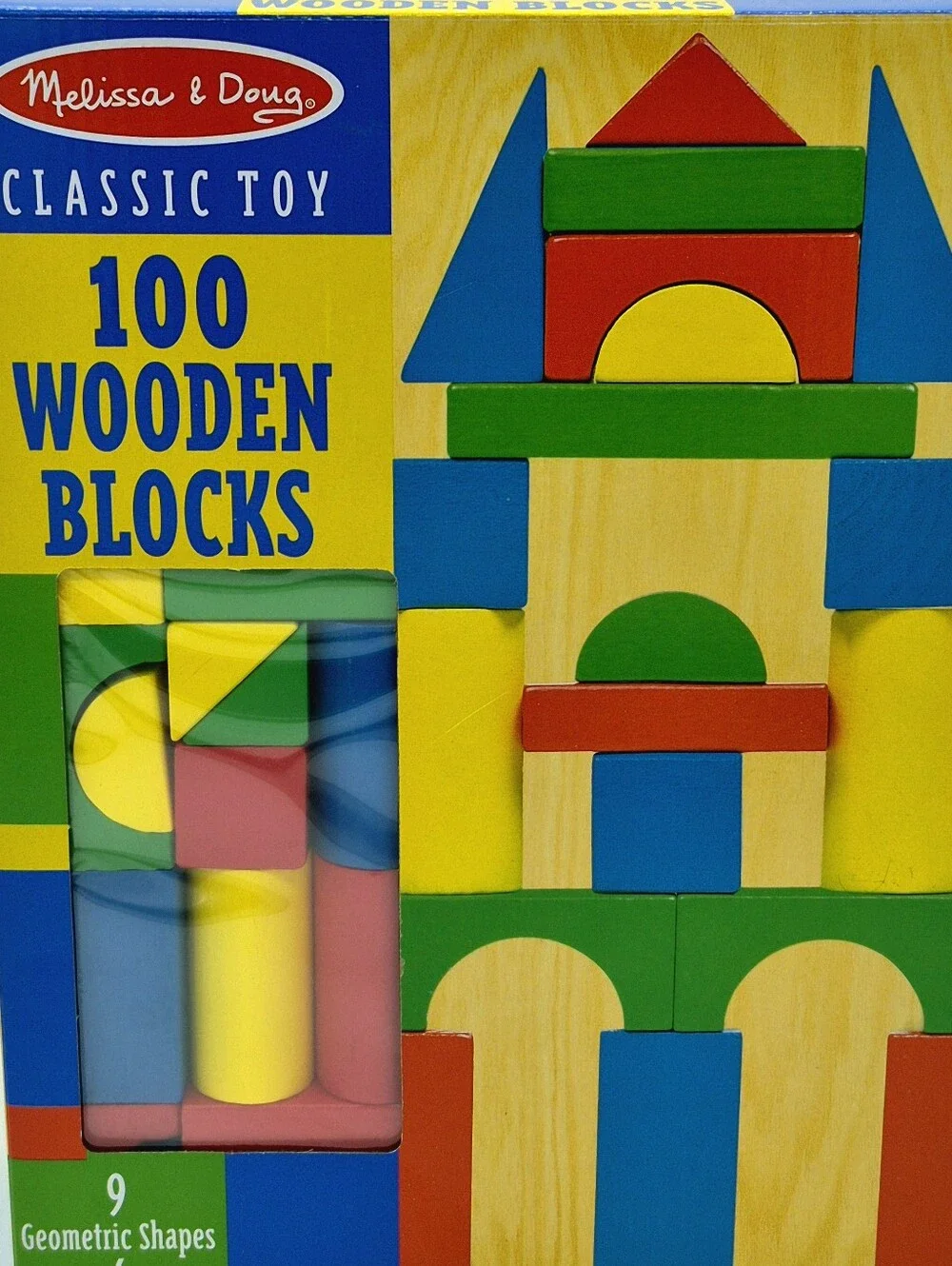 🧸 Melissa & Doug 100 Wooden Blocks Building Set – New Sealed